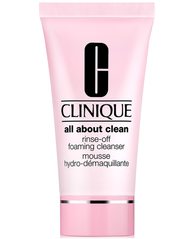 Shop Clinique Mini All About Clean Rinse-off Foaming Face Cleanser, 1 Oz.