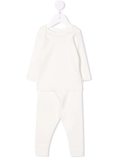 Shop Bonpoint Pebio Long-sleeve Set In White