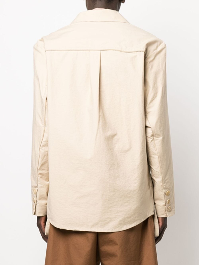 Shop Jacquemus Pacalo Cotton Jacket In Beige