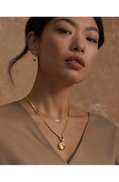 Shop Monica Vinader Necklace Enhancer In Gp