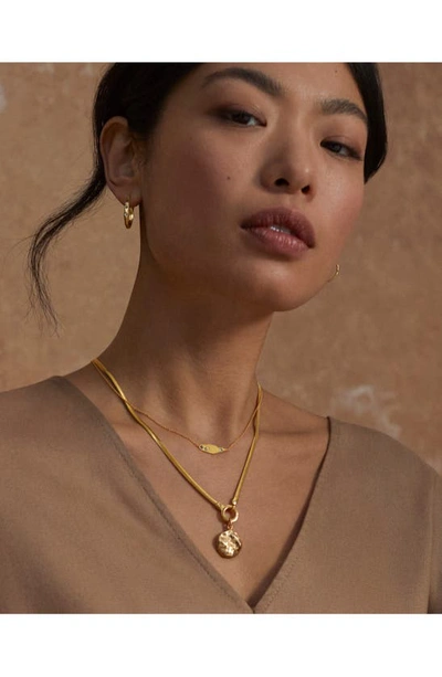 Monica Vinader Necklace Enhancer In Gp