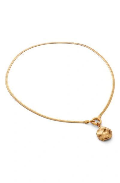 Monica Vinader Necklace Enhancer In Gp