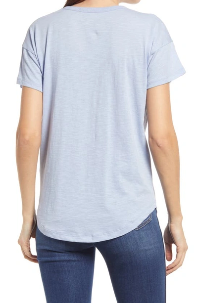 Shop Madewell Whisper Cotton Crewneck T-shirt In Craft Blue