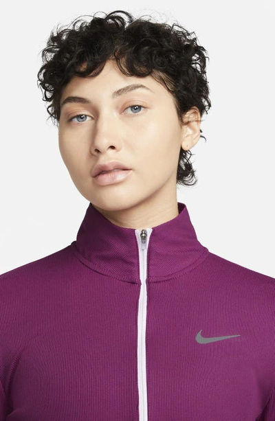 Shop Nike Element Half Zip Pullover In Sangria/ Doll
