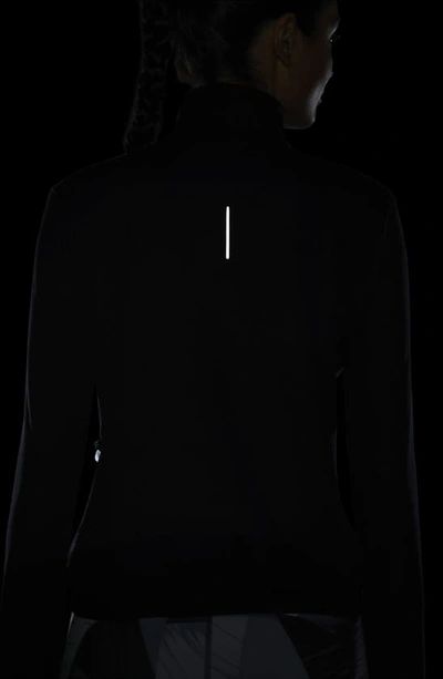 Shop Nike Element Half Zip Pullover In Black/ Pure Platinum