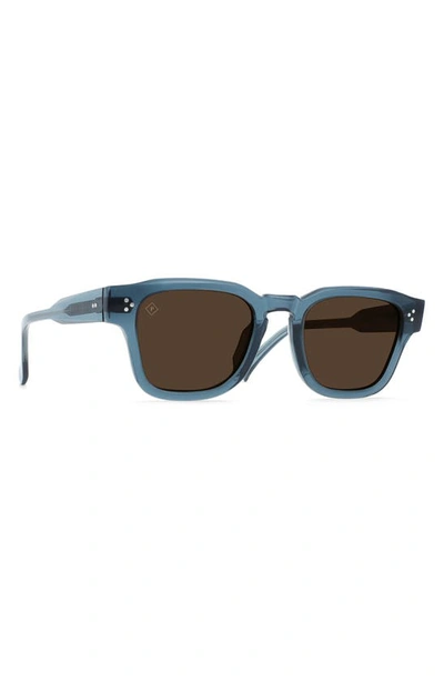 Shop Raen Rece 51mm Polarized Square Sunglasses In Absinthe / Vibrant Brown Polar