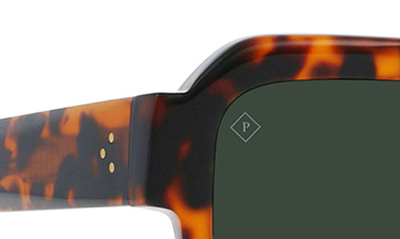 Shop Raen Mystiq 52mm Polarized Square Sunglasses In Huru / Green Polar