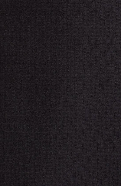 Shop Versace Chain Detail Cotton Tweed Minidress In Black