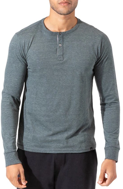 Shop Threads 4 Thought Long Sleeve Henley In Gunmetal