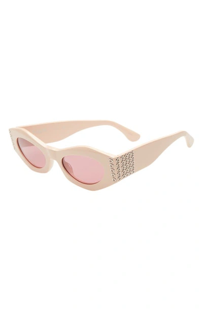 Shop Alaïa 50mm Butterfly Sunglasses In Pink