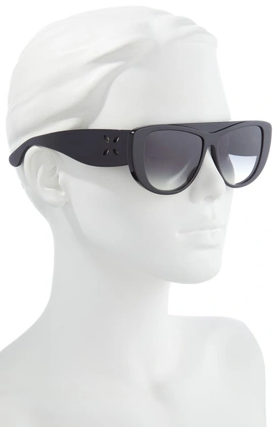 Shop Alaïa 56mm Gradient Square Sunglasses In Black