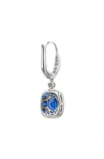 Shop Kwiat Argyle Blue Sapphire & Diamond Drop Earrings