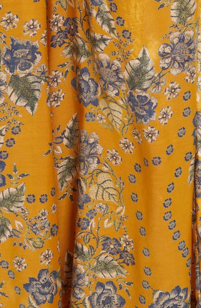 Free People In The Mood For Love Floral Print Jumpsuit In Golden Combo