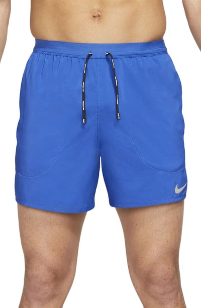 Nike Men's Flex Stride 5" Brief Running Shorts In Game Royal/reflective  Silver | ModeSens