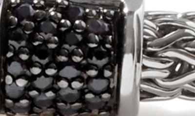 Shop John Hardy Sapphire Stations Chain Bracelet In Silver/black Sapphire