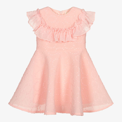 Shop David Charles Girls Pink Plumeti Neoprene Dress