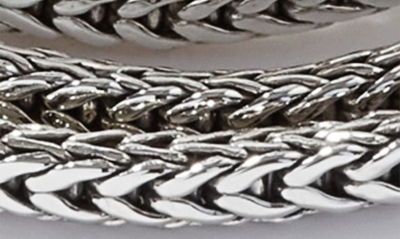 Shop John Hardy Flat Classic Multi Row Bracelet In Silver