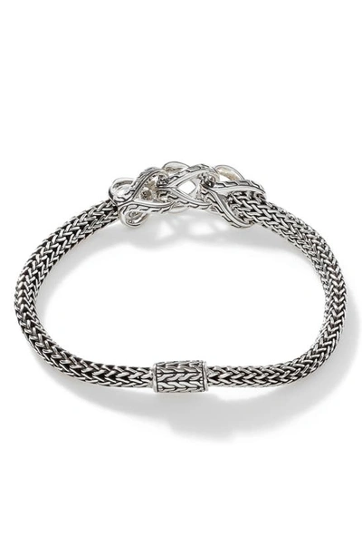 Shop John Hardy Extra Small Asli Classic Chain Pavé Sapphire Bracelet In Silver/ Blue Sapphire