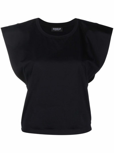 Shop Dondup Cotton Jersey T-shirt In Nero