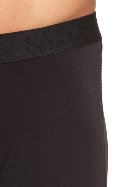 Shop Saxx Ultra Relaxed Fit Boxer Briefs In Black/ Black
