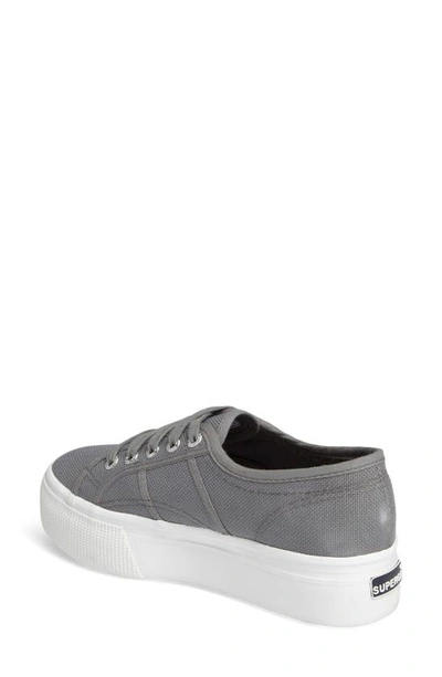 Shop Superga Acot Linea Platform Sneaker In Grey Sage