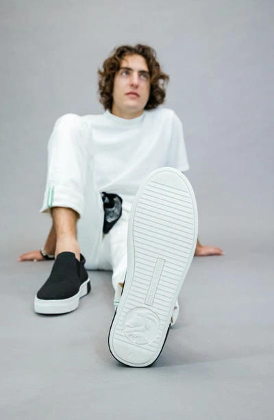 Shop Strauss And Ramm Strauss + Ramm Slip-on Sneaker In Black Fly Knit