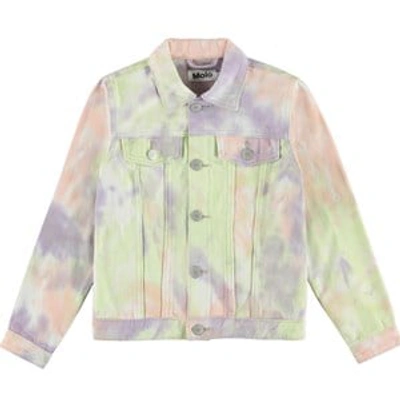Shop Molo Pastel Tie Dye Heidi Jacket In Purple