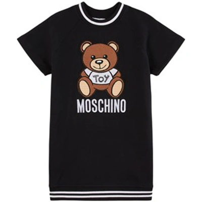 Shop Moschino Black Bear Logo Dress