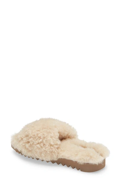 Shop Rag & Bone Eira Faux Fur Slide Sandal In Ivory