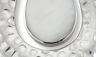 Samuel B. Sterling Silver Mother Of Pearl Drop Earrings In White