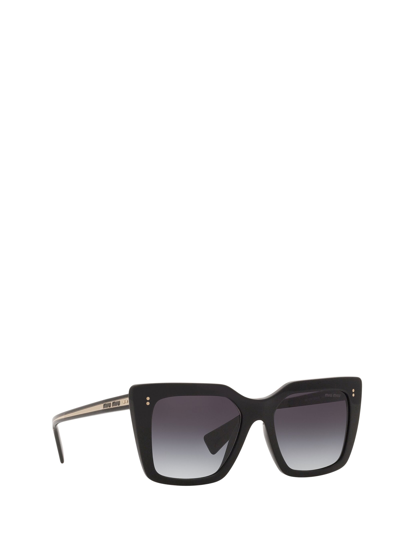 Shop Miu Miu Mu 02ws Black Sunglasses