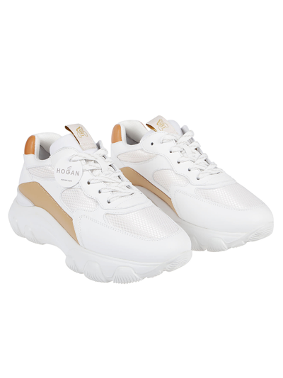 Shop Hogan Hyperactive Sneakers In Bianco/zucca Medio/deserto