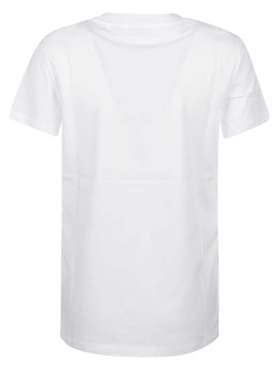 Shop Max Mara Veggia T-shirt In Fondo Bianco