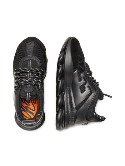 Shop Versace Sneakers Mix In Black