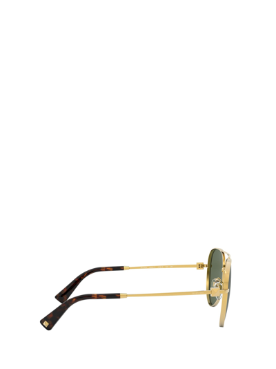 Shop Valentino Va2034 Gold Sunglasses