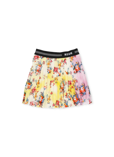 Shop Msgm Pleated Skirt In Var. Unica