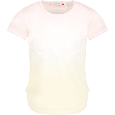 Shop Bonpoint Multicolor T-shirt For Girl With Logo