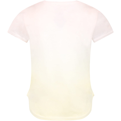 Shop Bonpoint Multicolor T-shirt For Girl With Logo