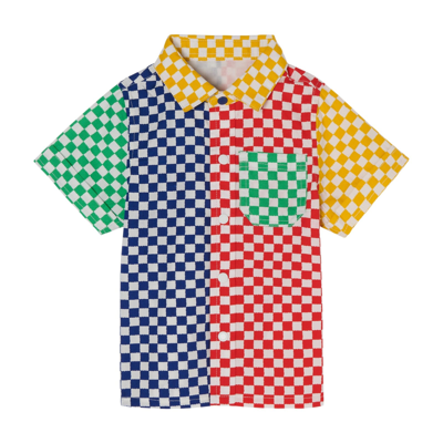 Shop Stella Mccartney Shirt With Color-block Design In Multicolor