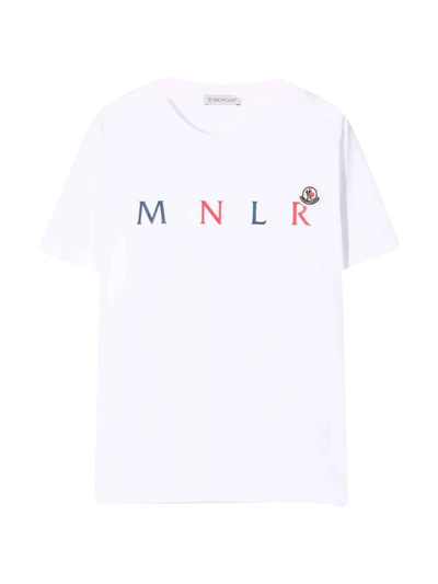 Shop Moncler Unisex White T-shirt In Bianco