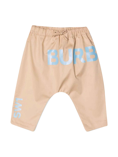 Shop Burberry Beige Trousers Baby Unisex