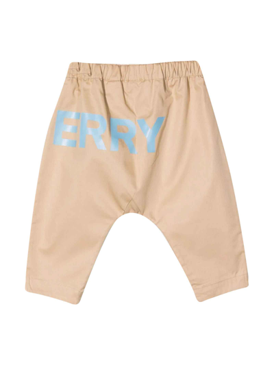 Shop Burberry Beige Trousers Baby Unisex