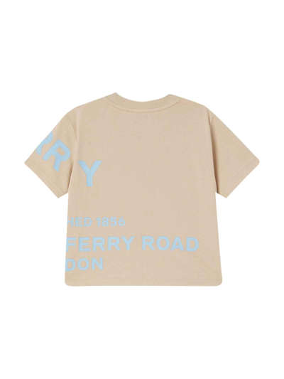 Shop Burberry Beige T-shirt Baby Boy