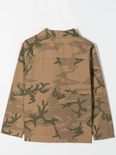 Shop Zhoe & Tobiah Shirt-jacket With Camouflage Print In Variante Unica