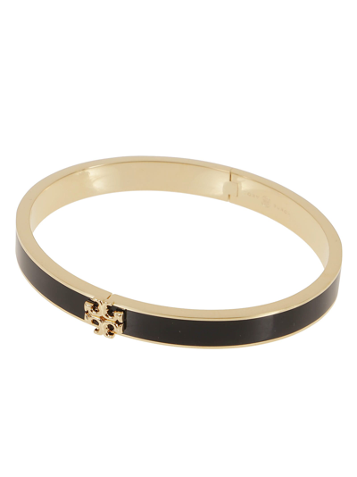 Shop Tory Burch Kira Enamel Bracelet In Gold Black