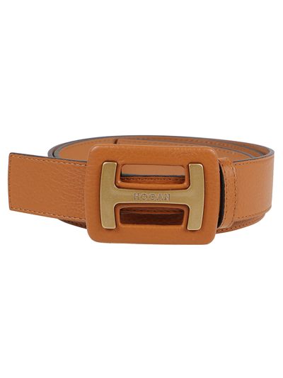 Shop Hogan Belt In Brandy Chiaro