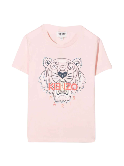 Shop Kenzo Pink T-shirt With Print In Rosa