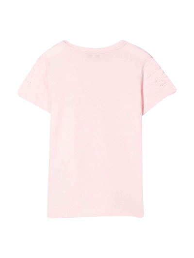 Shop Givenchy Pink Girl T-shirt With Print In Rosa