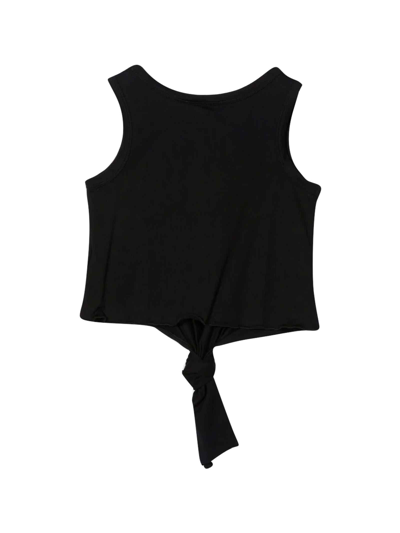 Shop Givenchy Black Girl Tank Top With Print In Nero