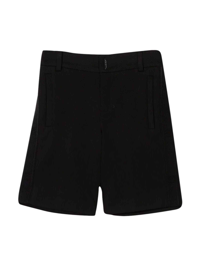 Shop Givenchy Black Boy Bermuda Shorts In Nero